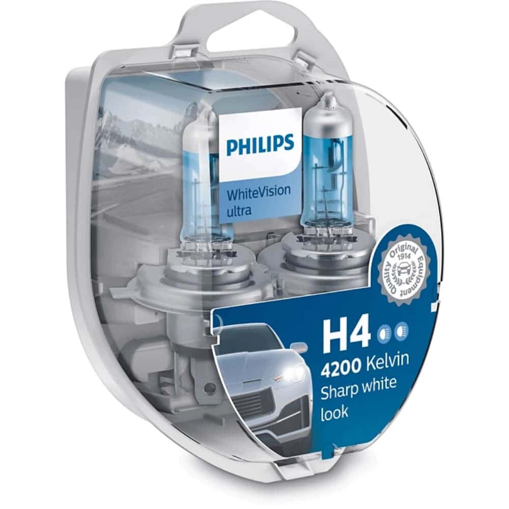 Philips Bulbs H4  55/60W White Vision