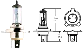 12V/24V 60/55W/75/70W H4 Bulb