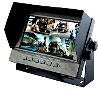 7" Waterproof 4 Channel Monitor